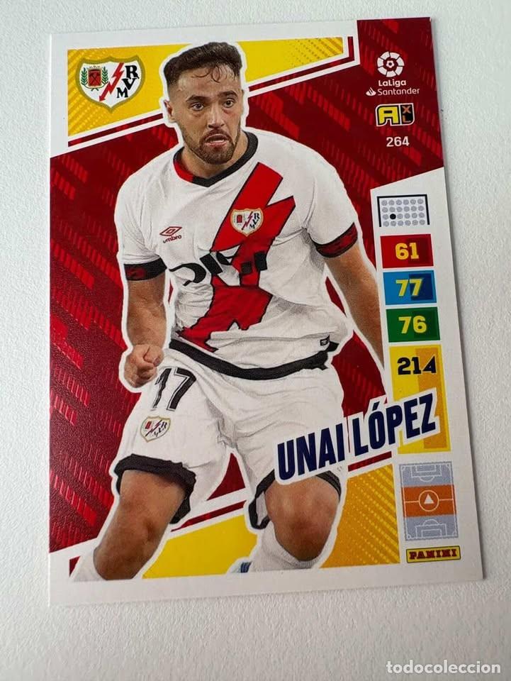 Cromos de f&uacute;tbol: Unai L&oacute;pez Rayo Vallecano 264 Adrenalyn 2022-23