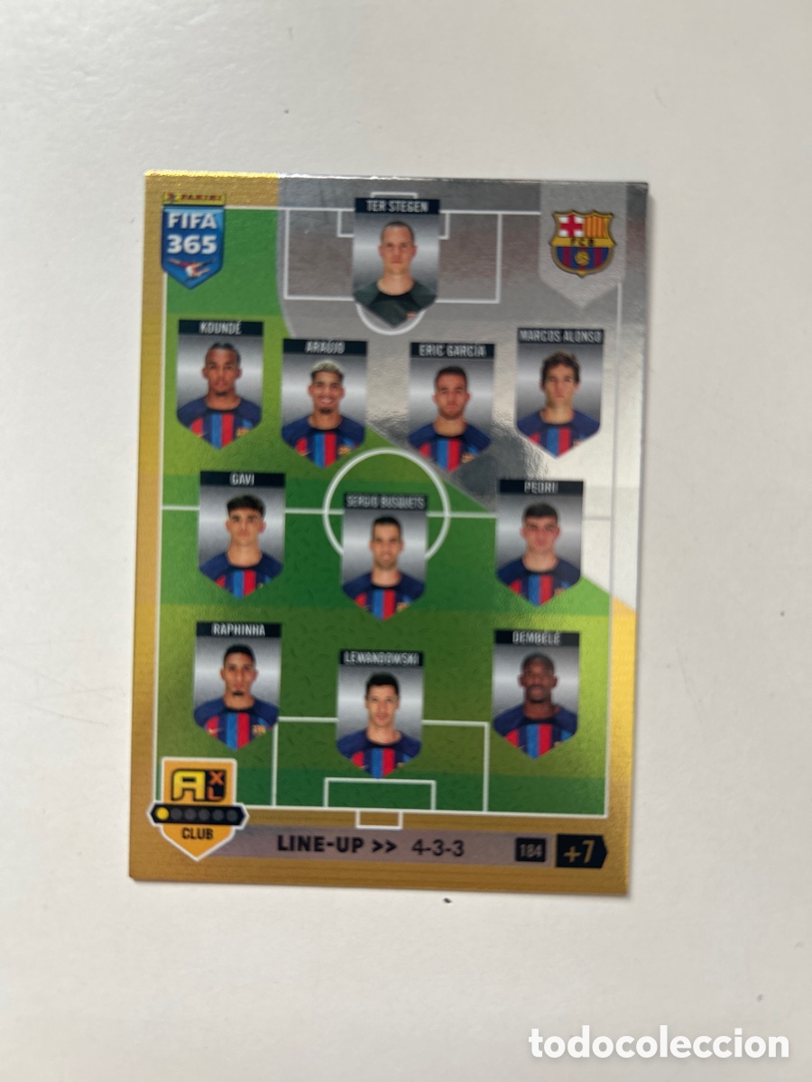 Cromos de f&uacute;tbol: Alineaci&oacute;n F.C.Barcelona FIFA 365 2023 (184)