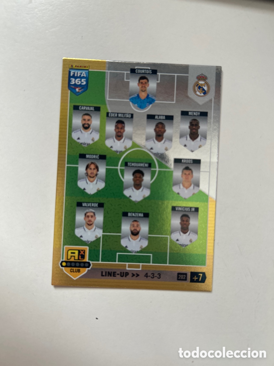 Cromos de f&uacute;tbol: Alineaci&oacute;n Real Madrid FIFA 365 2023 (202)