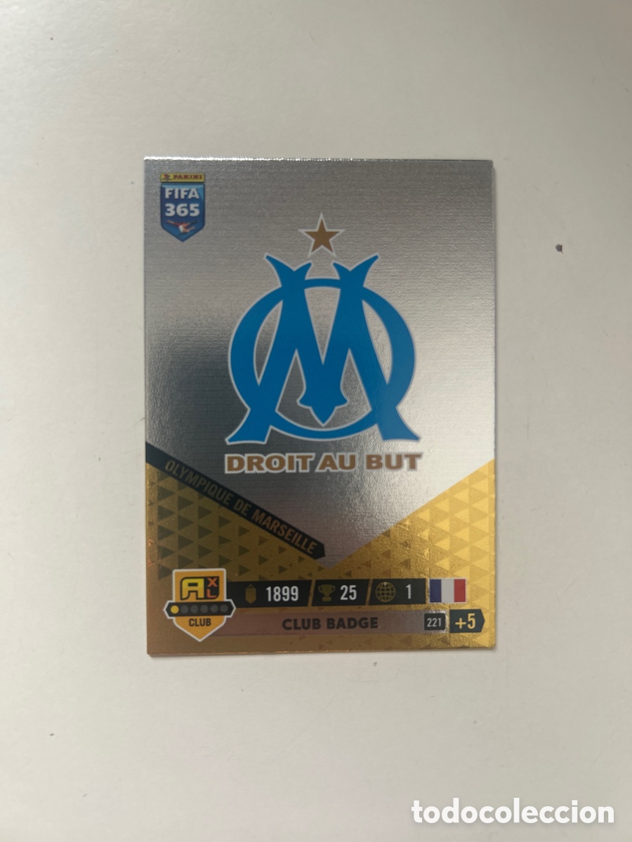 Cromos de f&uacute;tbol: Escudo Olympique de Marseille FIFA 365 2023 (221)