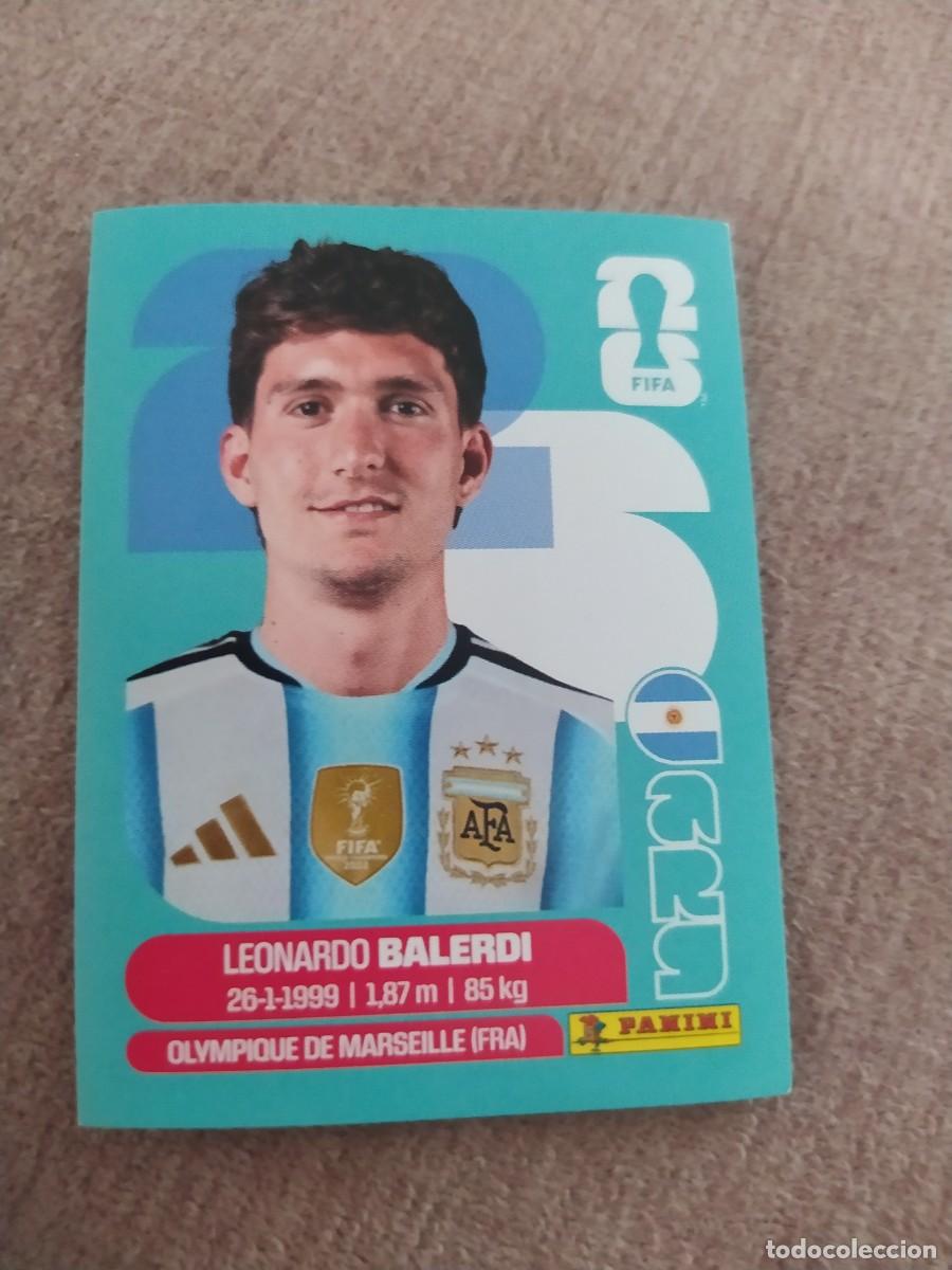 Cromos de f&uacute;tbol: ARG 07 ARG7 Leonardo BALERDI 7 Argentina Mundial 2026 Panini