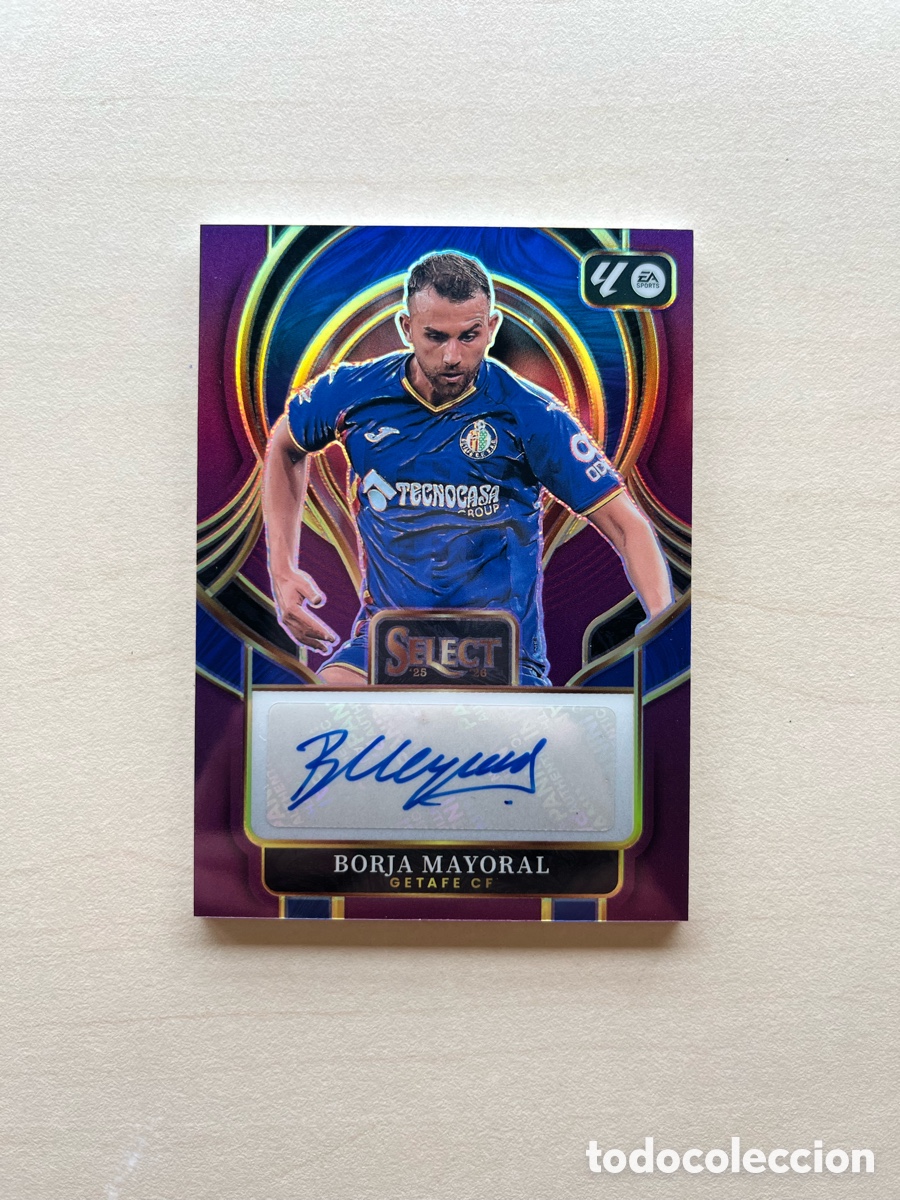 Cromos de f&uacute;tbol: Borja Mayoral Autografo /49 Select La Liga 2025-26 - Getafe