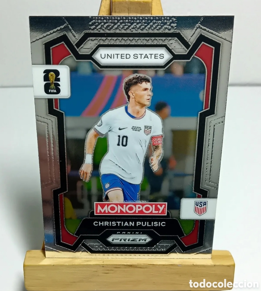 Cromos de f&uacute;tbol: CHRISTIAN PULISIC 2026 USA MONOPOLY PRIZM PANINI.
