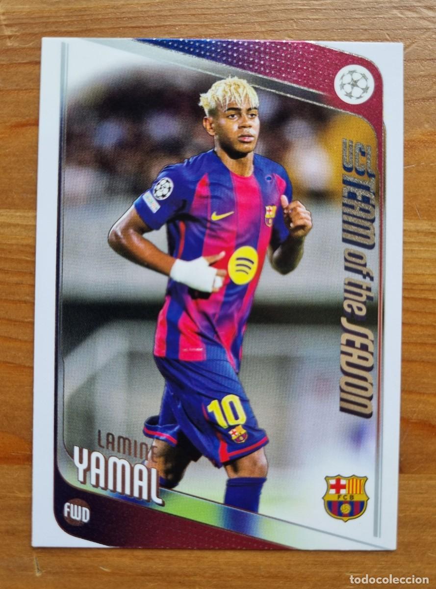 Cromos de f&uacute;tbol: 10 LAMINE YAMAL (FC Barcelona). Topps UEFA Clubs Competition Flagship 2025 2026 25 26