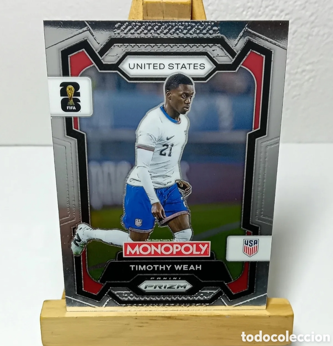 Cromos de f&uacute;tbol: TIMOTHY WEAH 2026 USA MONOPOLY PRIZM PANINI.