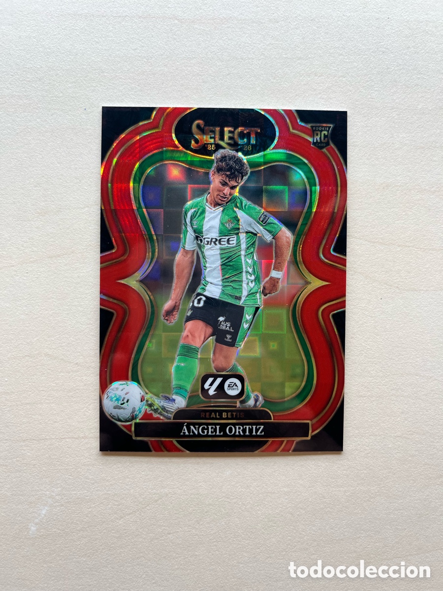 Fu&szlig;ball-Sticker: &Aacute;ngel Ortiz Rookie Paralelo Rojo Select La Liga 2025-26 - Real Betis