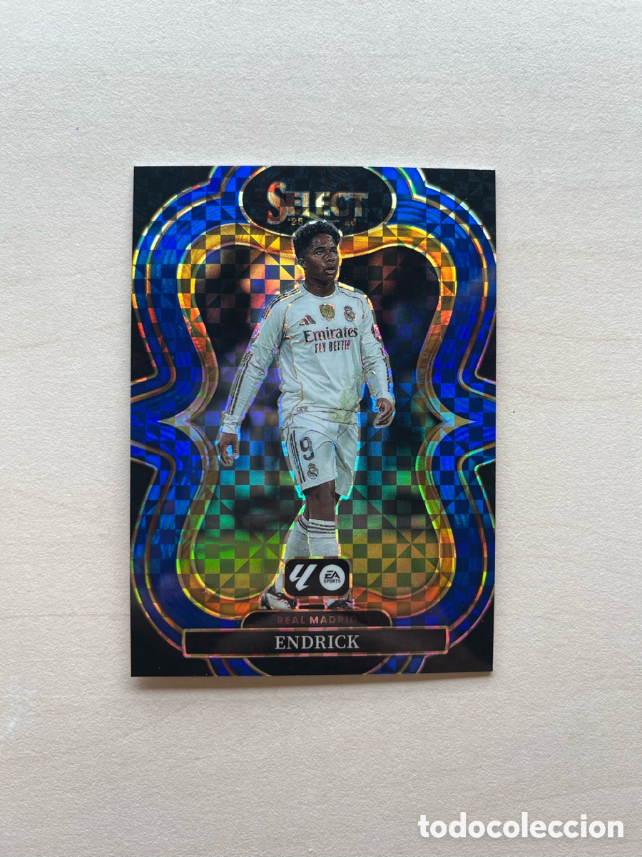 Cromos de f&uacute;tbol: Endrick Paralelo Azul Select La Liga 2025-26 - Real Madrid