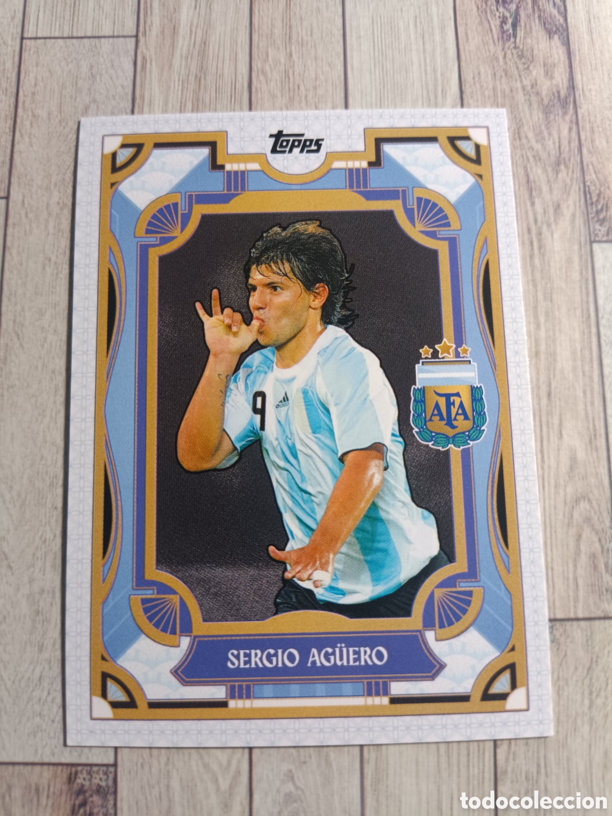 Cromos de f&uacute;tbol: 9 SERGIO KUN AG&Uuml;ERO &rdquo;TANGO&rdquo; TOPPS ARGENTINA TEAM SET 2024