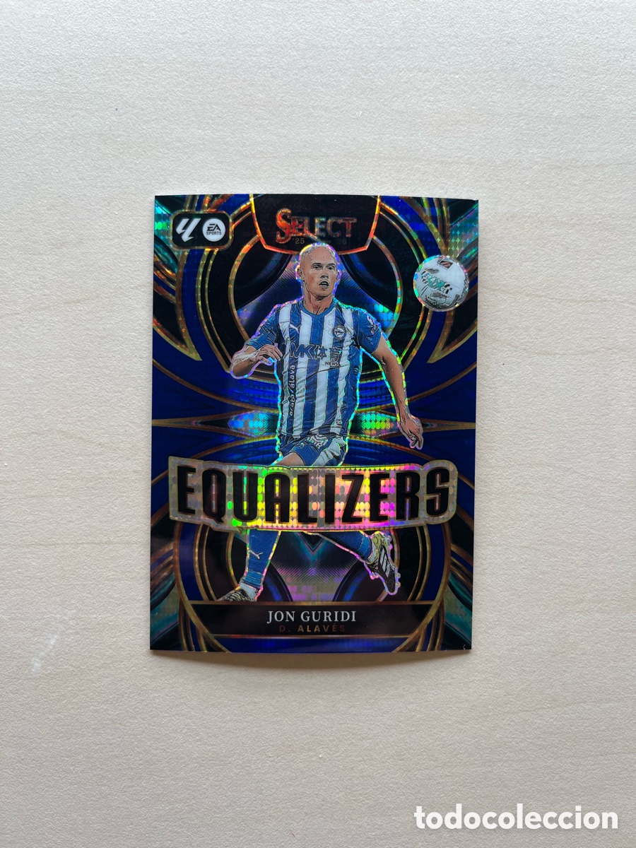 Cromos de f&uacute;tbol: Guridi Paralelo Azul Equalizers Select La Liga 2025-26 - Alav&eacute;s