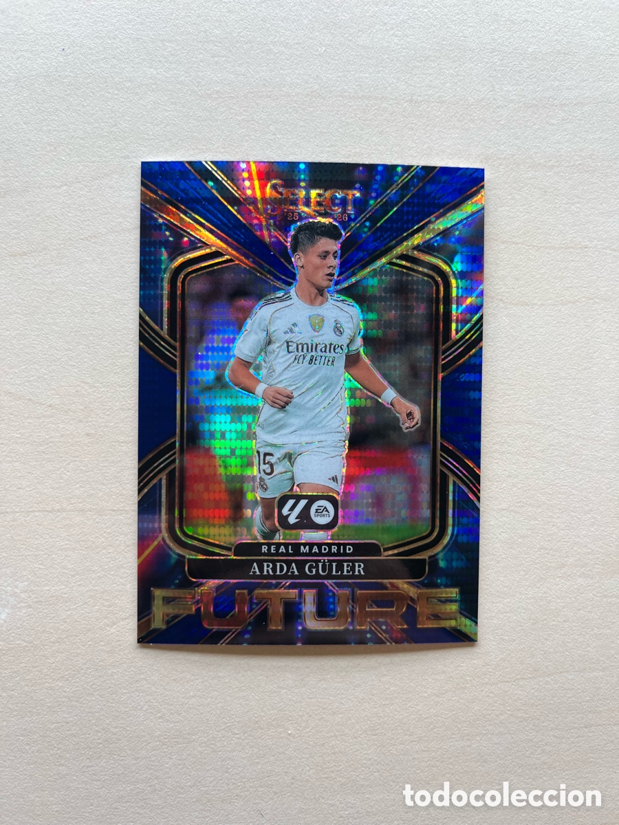 Cromos de f&uacute;tbol: Arda G&uuml;ler Paralelo Azul Future Select La Liga 2025-26 - Real Madrid