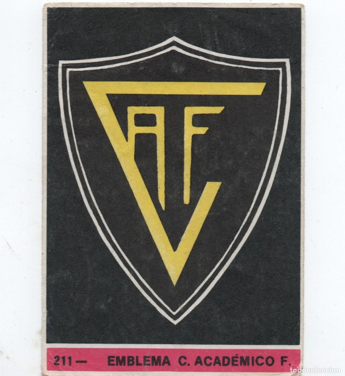 Cromos de f&uacute;tbol: PORTUGAL OLD FOOTBALL STICKER #211 - EMBLEMA C. ACAD&Eacute;MICO F., NORMAL CONDITION