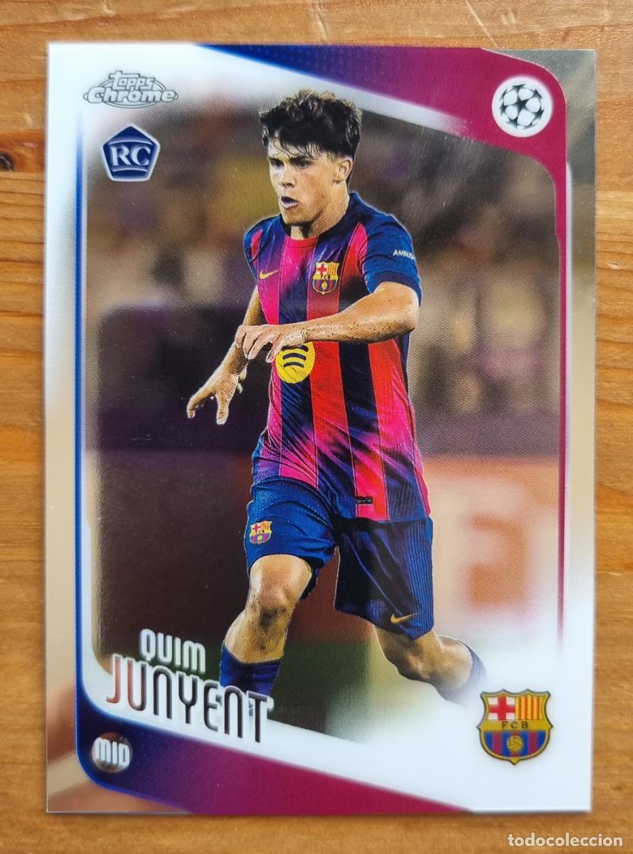 Cromos de f&uacute;tbol: 93 QUIM JUNYENT (FC Barcelona) CHROME. Topps UEFA Clubs Competition Flagship 2025 2026 25 26