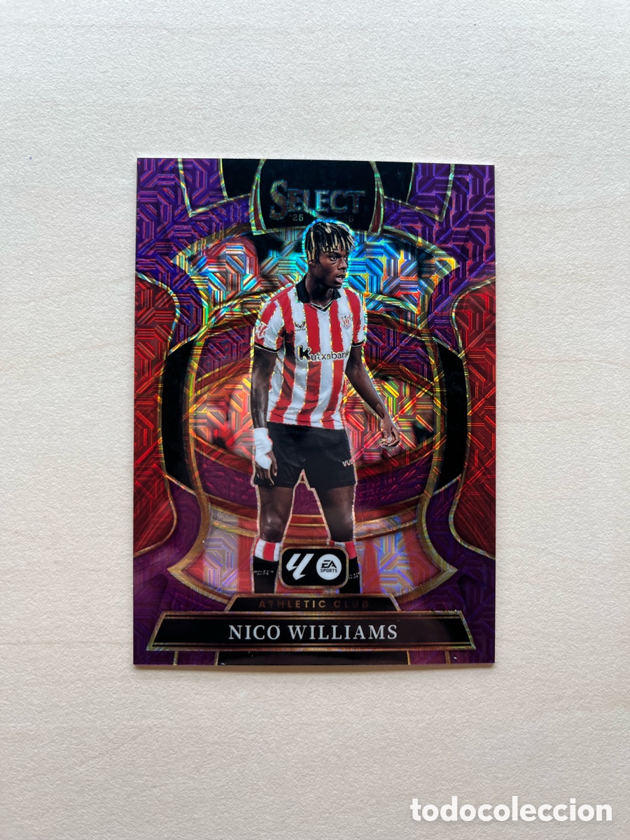 Cromos de f&uacute;tbol: Nico Williams Paralelo Rosa Select La Liga 2025-26 - Athletic Club