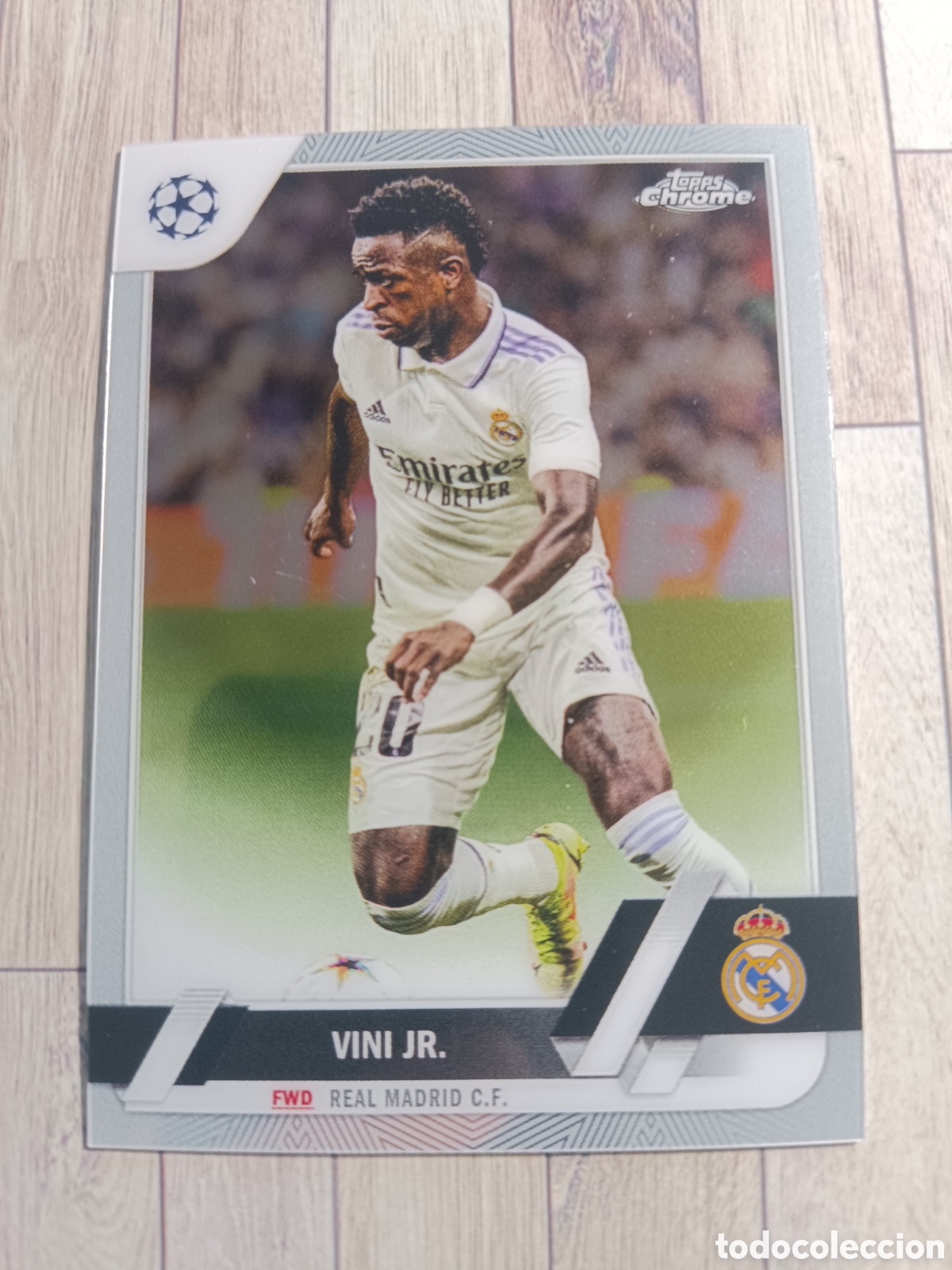 Cromos de f&uacute;tbol: 20 VINI JR VINICIUS REAL MADRID TOPPS CHROME CHAMPIONS LEAGUE UEFA 2022 2023 TOPPS 22 23
