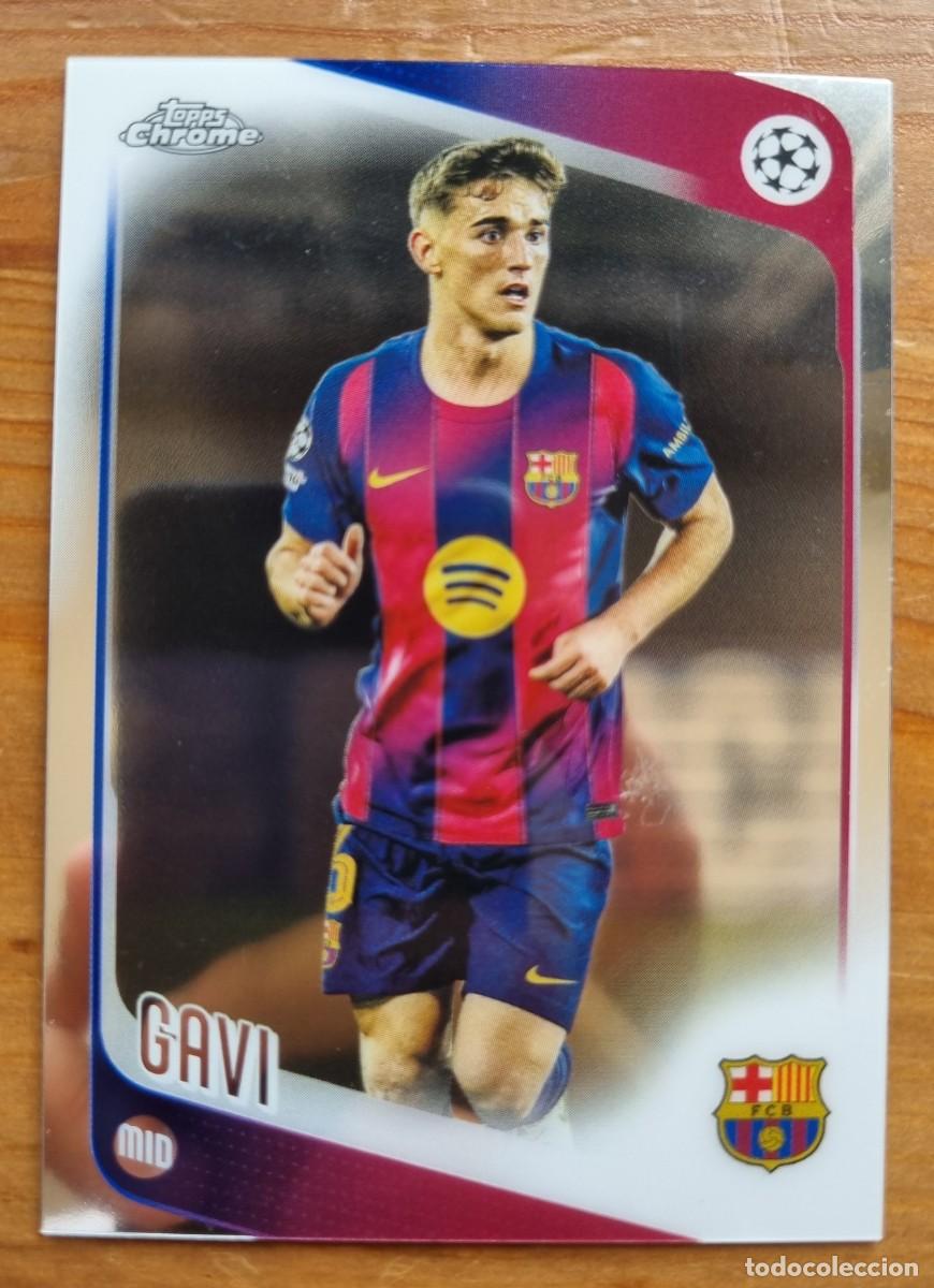 Cromos de f&uacute;tbol: 132 GAVI (FC Barcelona) CHROME. Topps UEFA Clubs Competition Flagship 2025 2026 25 26