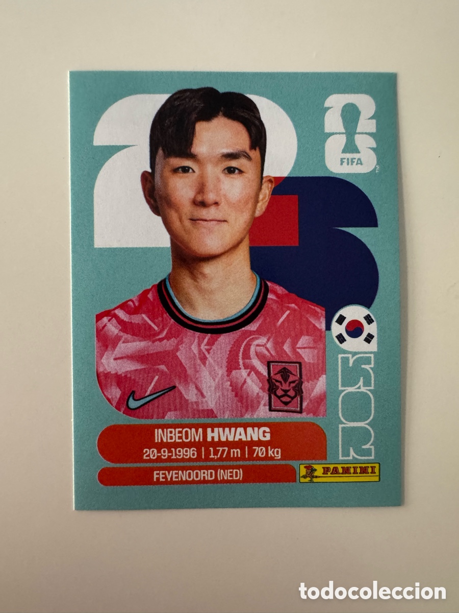 Cromos de f&uacute;tbol: FIFA WORLD CUP 2026 STICKER PANINI &ndash; Hwang In-beom &ndash; Corea del Sur KOR11