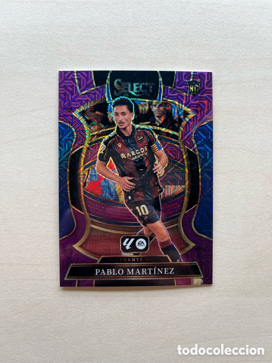 Cromos de f&uacute;tbol: Pablo Mart&iacute;nez Rookie Paralelo Rosa Select La Liga 2025-26 - Levante