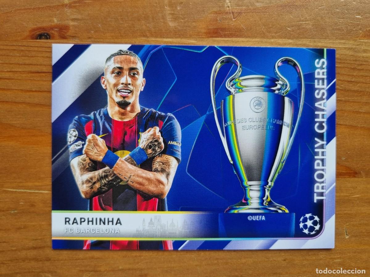 Cromos de f&uacute;tbol: TC-9 RAPHINHA (FC Barcelona) TROPHY CHASERS. Topps UEFA Clubs Competition Flagship 2025 2026 25 26