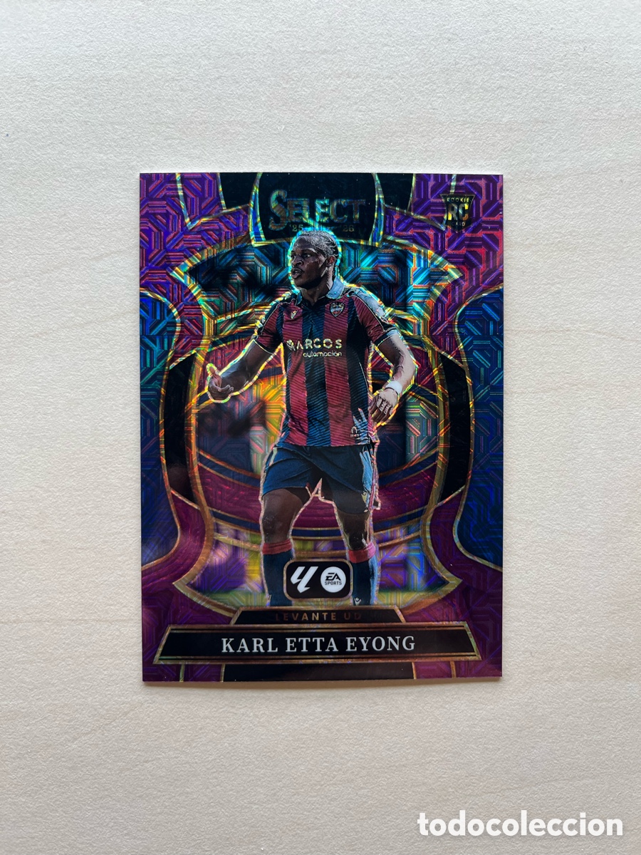 Cromos de f&uacute;tbol: Etta Eyong Rookie Paralelo Rosa Select La Liga 2025-26 - Levante