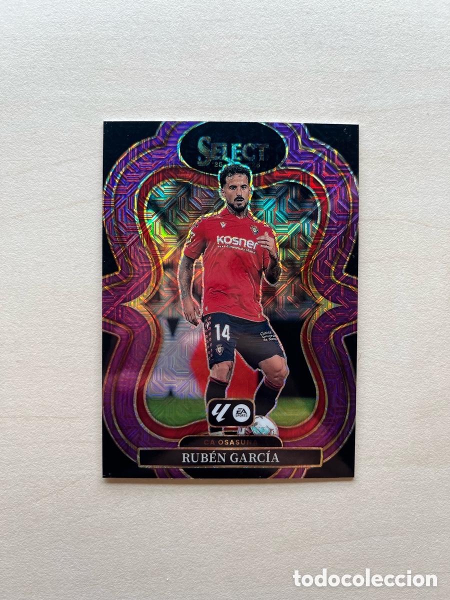 Cromos de f&uacute;tbol: Rub&eacute;n Garcia Paralelo Rosa Select La Liga 2025-26 - Osasuna