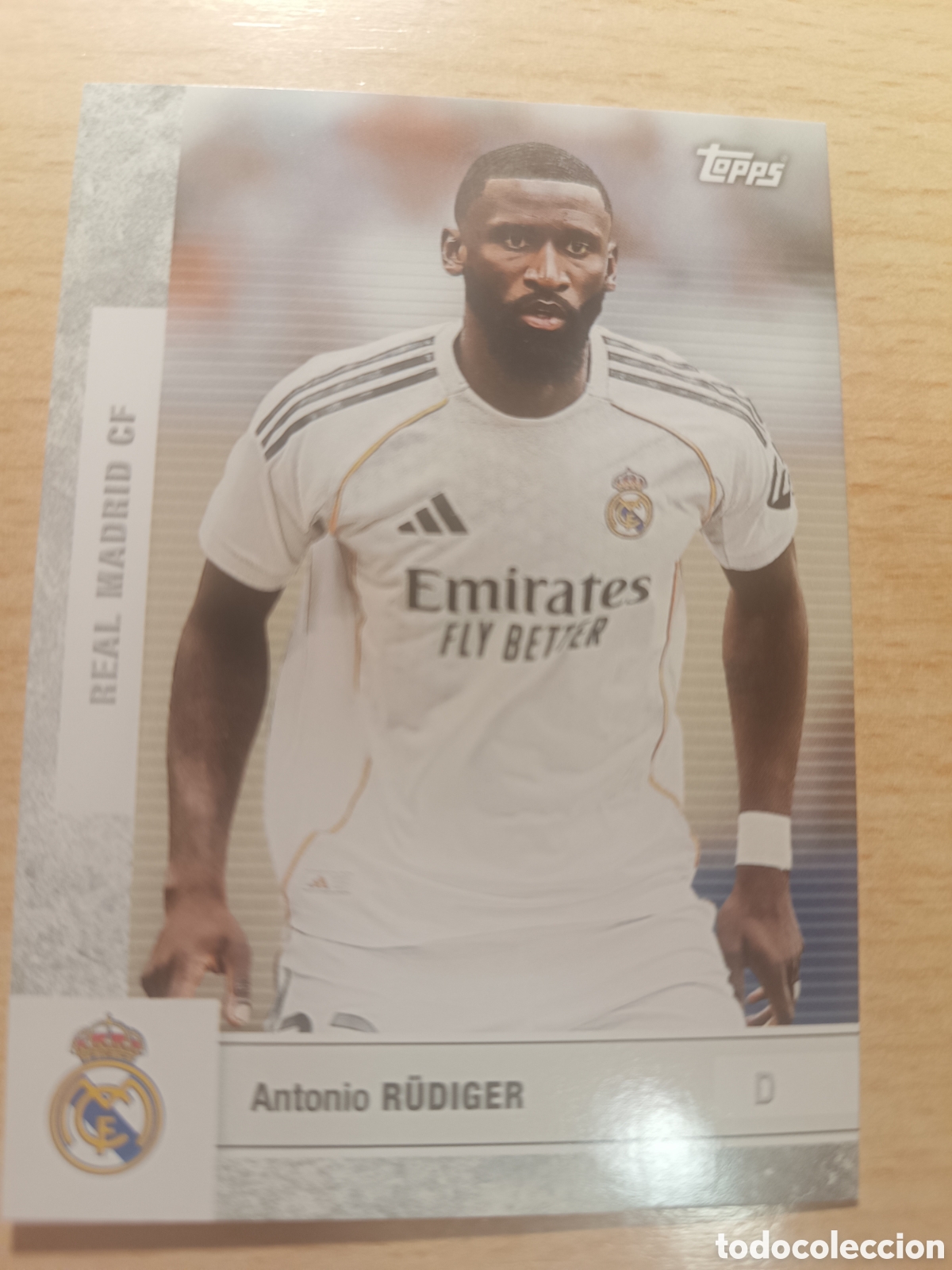 Cromos de f&uacute;tbol: 4 ANTONIO RUDIGER TEAM SET REAL MADRID 2025 2026 TOPPS 25 26