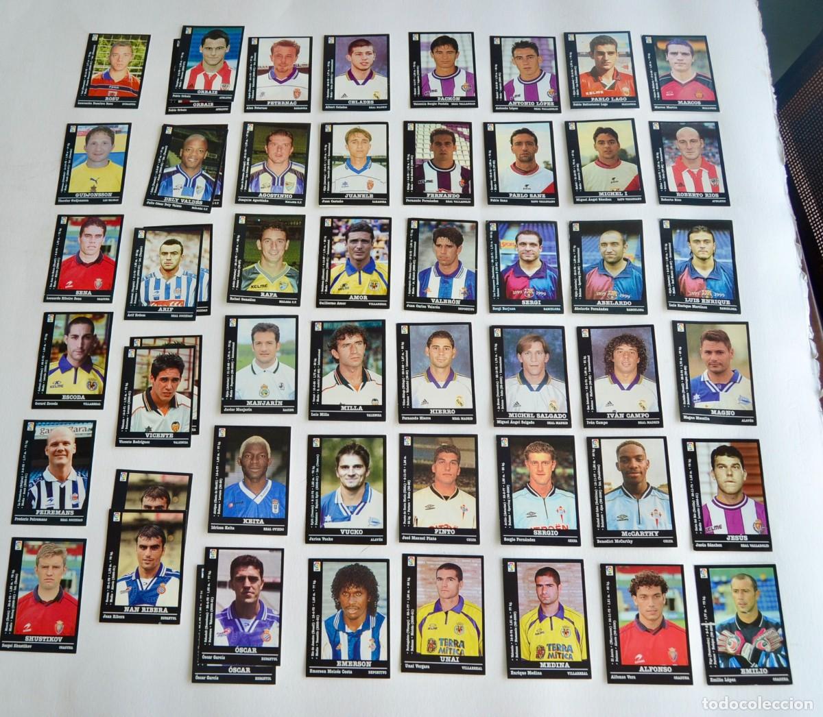 Cromos de f&uacute;tbol: Lote de 53 cromos sueltos de f&uacute;tbol. Liga 2000-2001, Panini Sports. (&Uacute;ltimos fichajes y otros)