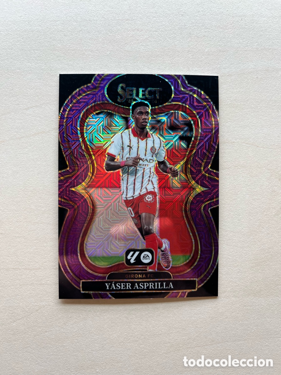 Cromos de f&uacute;tbol: Yaser Asprilla Paralelo Rosa Select La Liga 2025-26 - Girona