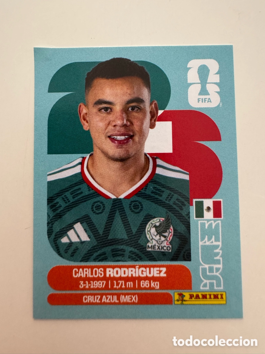 Cromos de f&uacute;tbol: FIFA WORLD CUP 2026 STICKER PANINI &ndash; Carlos Rodr&iacute;guez &ndash; M&eacute;xico MEX9