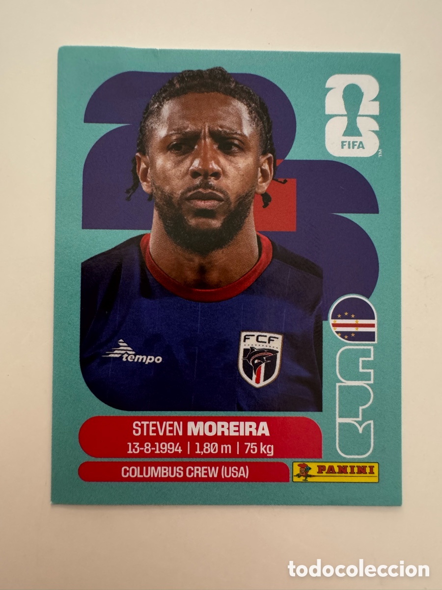 Cromos de f&uacute;tbol: FIFA WORLD CUP 2026 STICKER PANINI &ndash; Steven Moreira &ndash; Cabo Verde CPV6