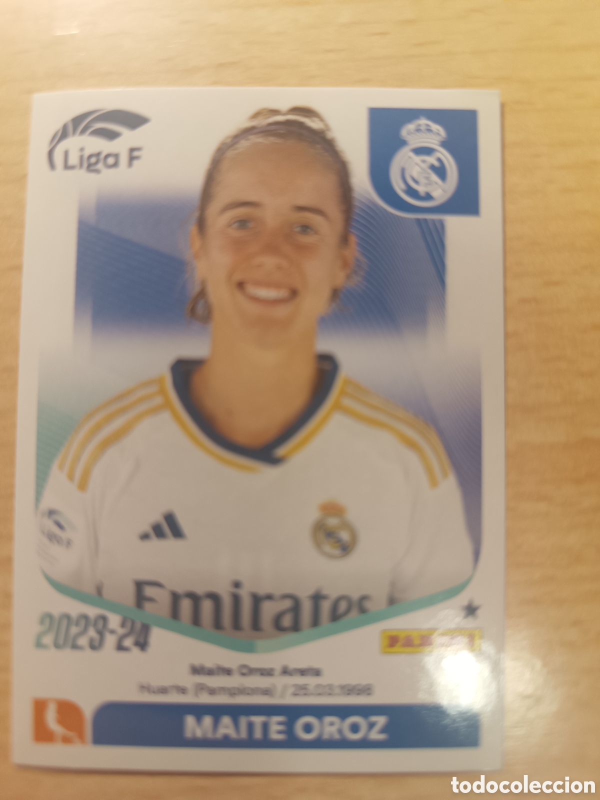 Cromos de f&uacute;tbol: 215 MAITE OROZ REAL MADRID FEMENINO LIGA F 2023 2024 PANINI 23 24