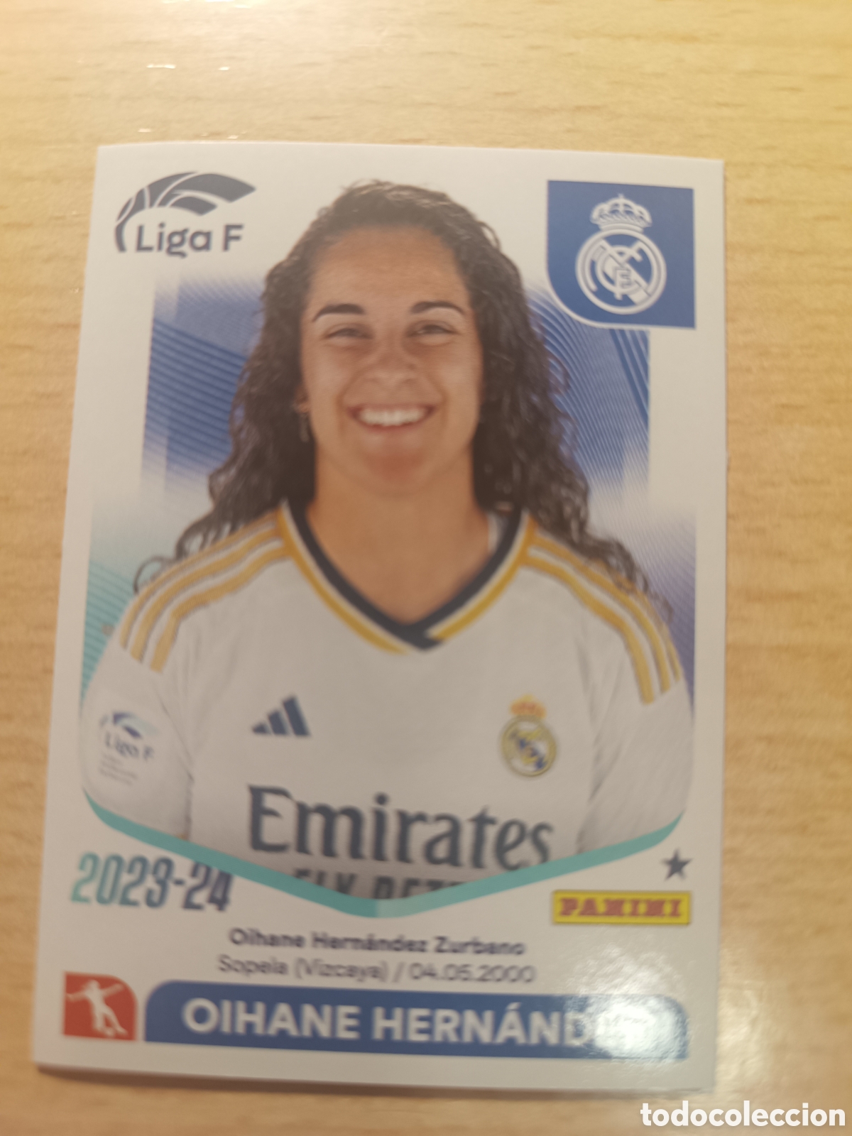Cromos de f&uacute;tbol: 206 OIHANE HERN&Aacute;NDEZ REAL MADRID FEMENINO LIGA F 2023 2024 PANINI 23 24