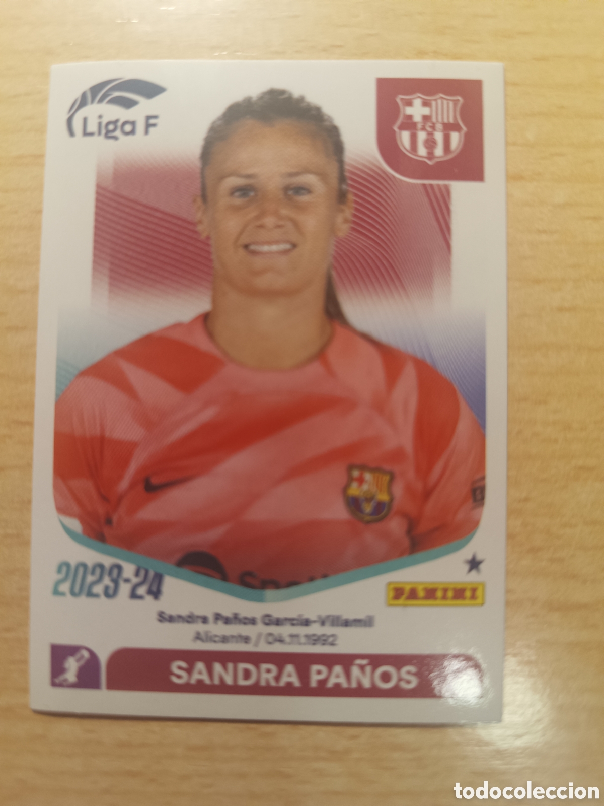 Cromos de f&uacute;tbol: 44 SANDRA PA&Ntilde;OS FC BARCELONA FEMENINO LIGA F 2023 2024 PANINI 23 24