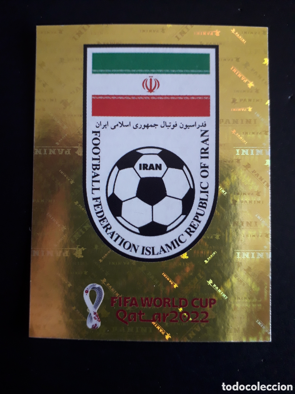 Figurine di Calcio: ESCUDO IR&Aacute;N N&deg; 2 COPA MUNDIAL DE F&Uacute;TBOL QATAR 2022 22 PANINI SIN PEGAR PEDIDO M&Iacute;NIMO 3&euro;