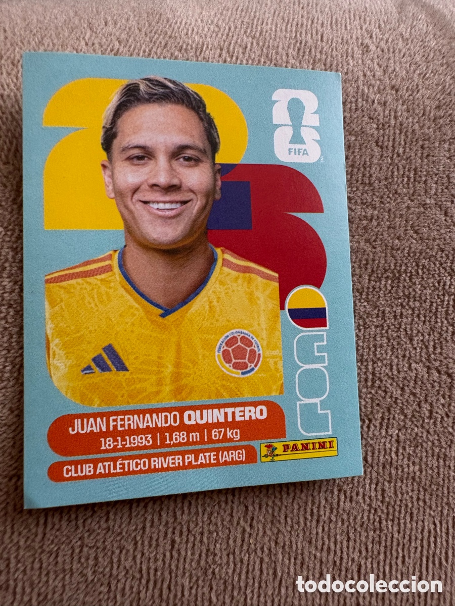 Cromos de f&uacute;tbol: CROMO PANINI MUNDIAL WORLD CUP 2026 - COL15 COL 15 - QUINTERO - COLOMBIA