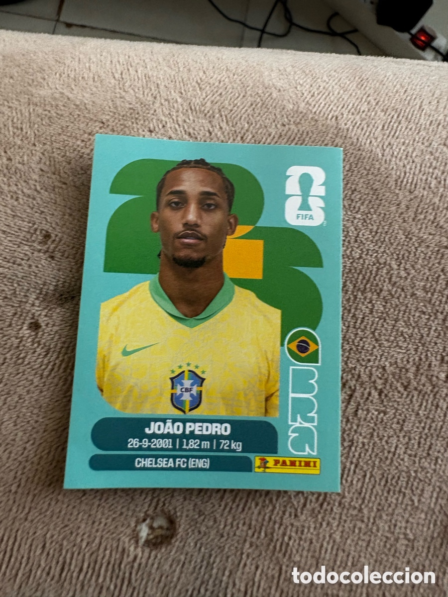 Cromos de f&uacute;tbol: BRA 16 JOAO PEDRO BRASIL MUNDIAL FIFA WORLD CUP 2026 26 PANINI STICKERS NUEVO