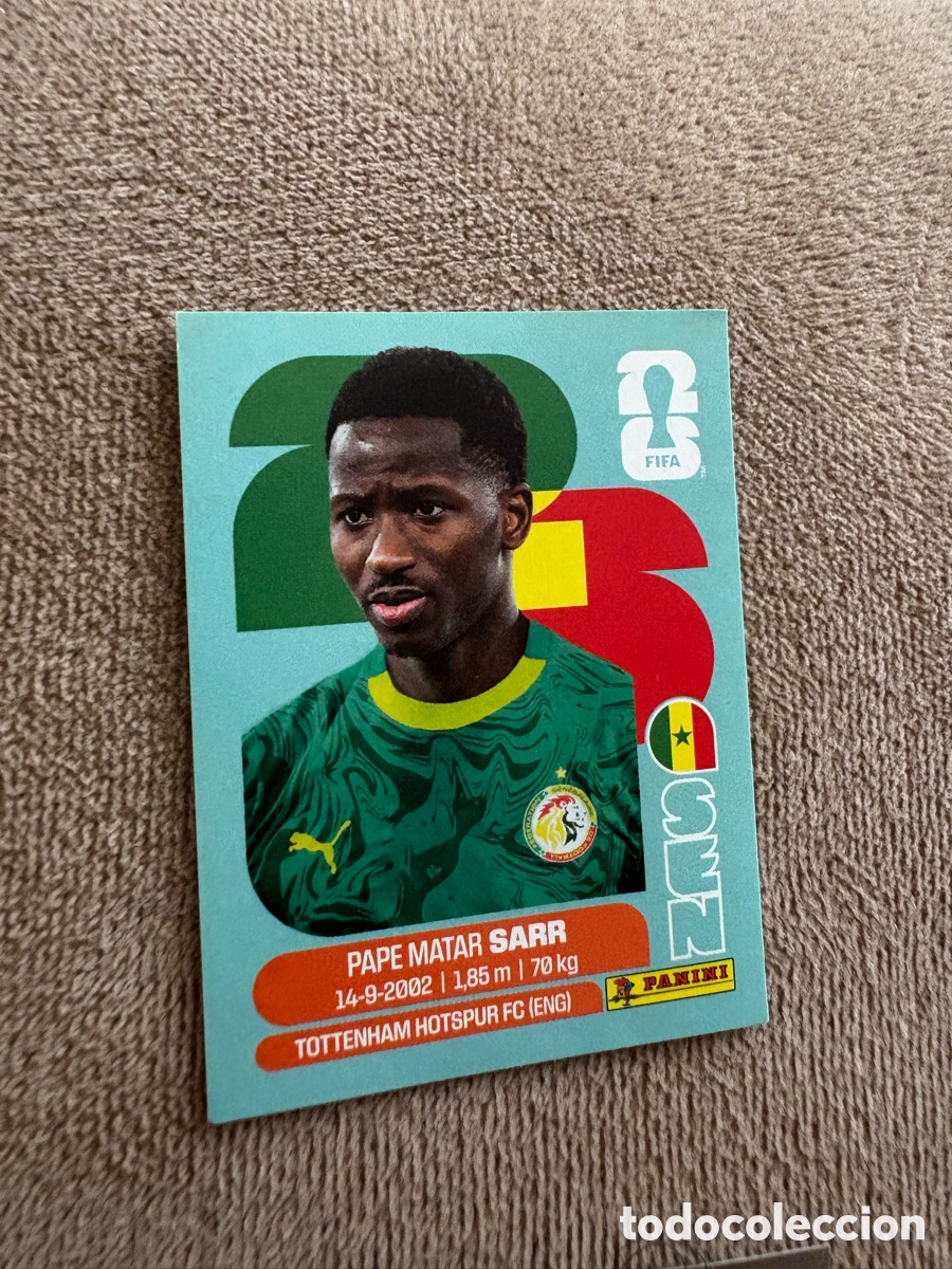 Cromos de f&uacute;tbol: SEN 10 Pape Matar Sarr, Senegal, Panini FIFA World Cup Mundial 2026 Sticker