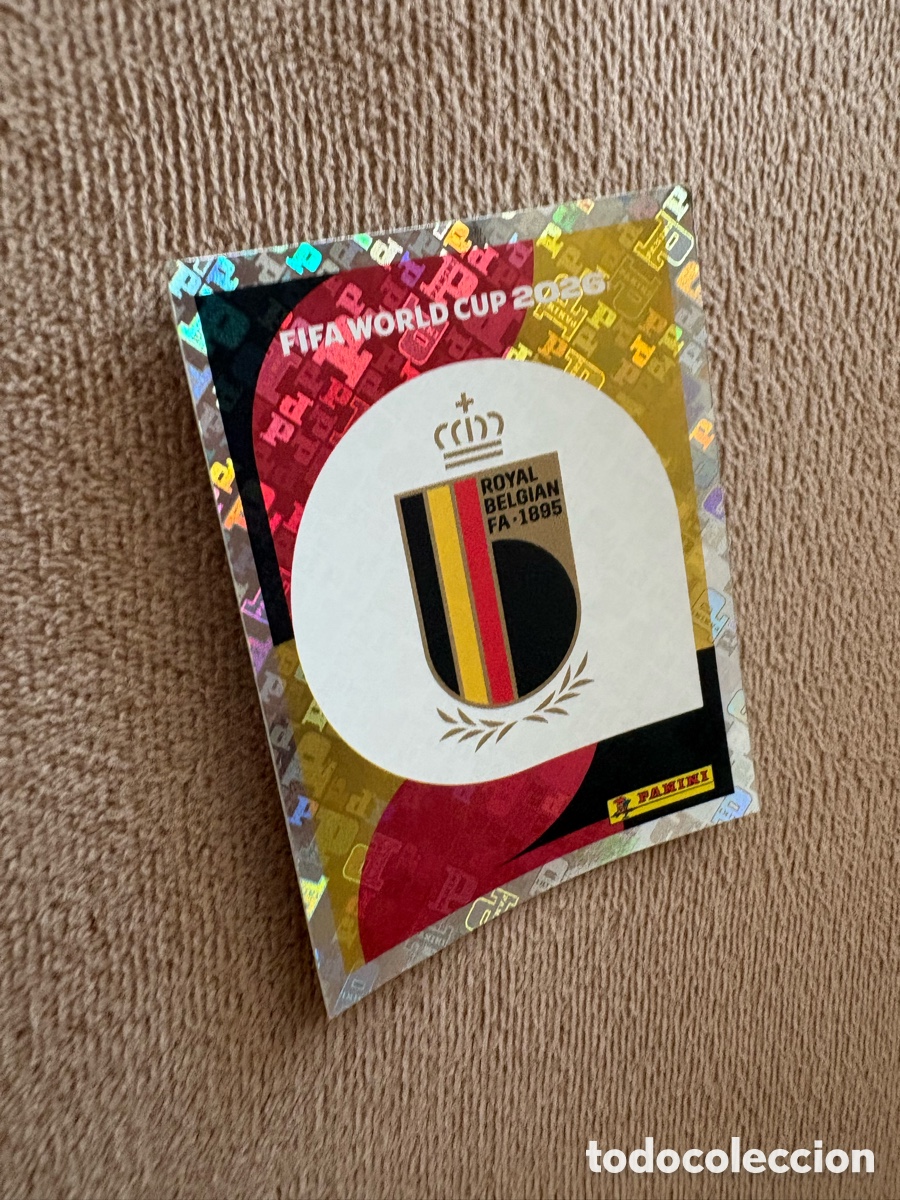 Cromos de f&uacute;tbol: BEL 1 ESCUDO DE B&Eacute;LGICA MUNDIAL FIFA WORLD CUP 2026 26 PANINI STICKERS NUEVO