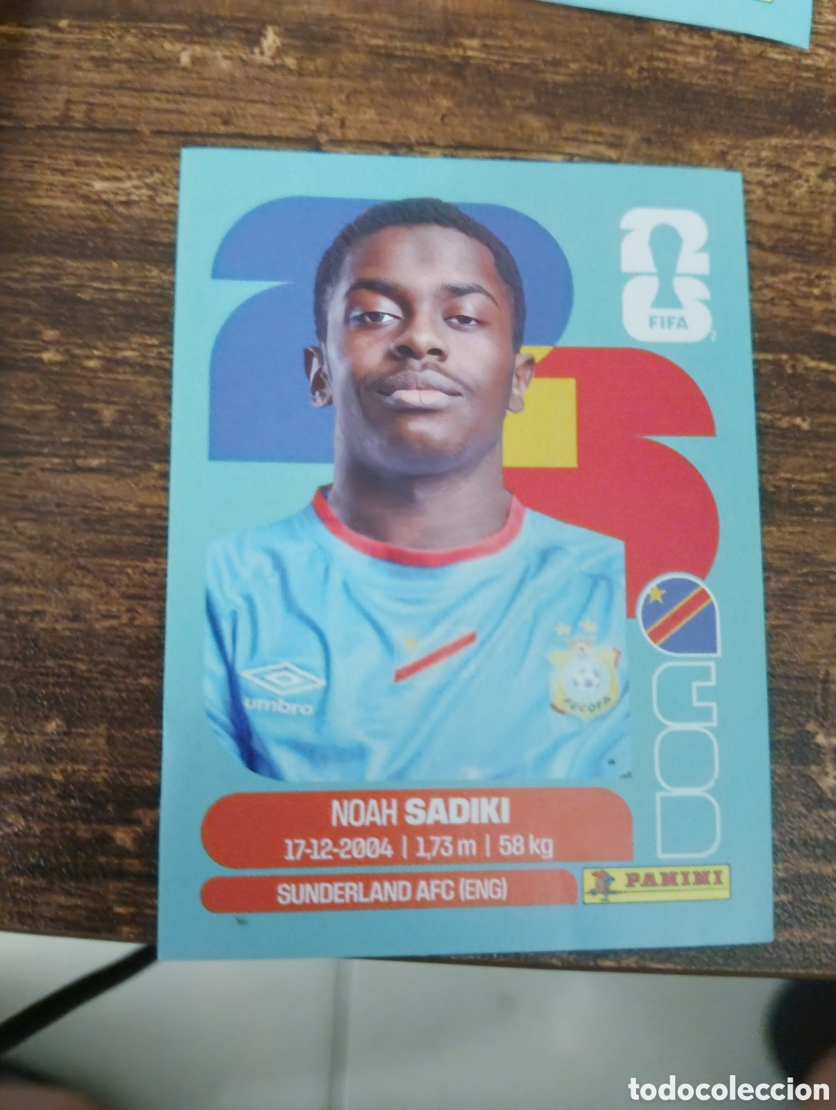Cromos de f&uacute;tbol: COD 12 SADIKI REPUBLICA CONGO MUNDIAL FIFA WORLD CUP 2026 26 PANINI STICKERS NUEVO