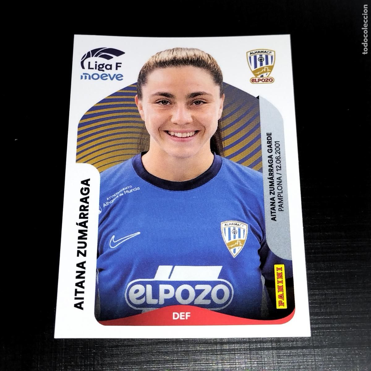 Cromos de f&uacute;tbol: 6 AITANA ZUMARRAGA ALHAMA CF EL POZO CROMOS LIGA F MOEVE FEMENINA PANINI 2025 2026 25 26