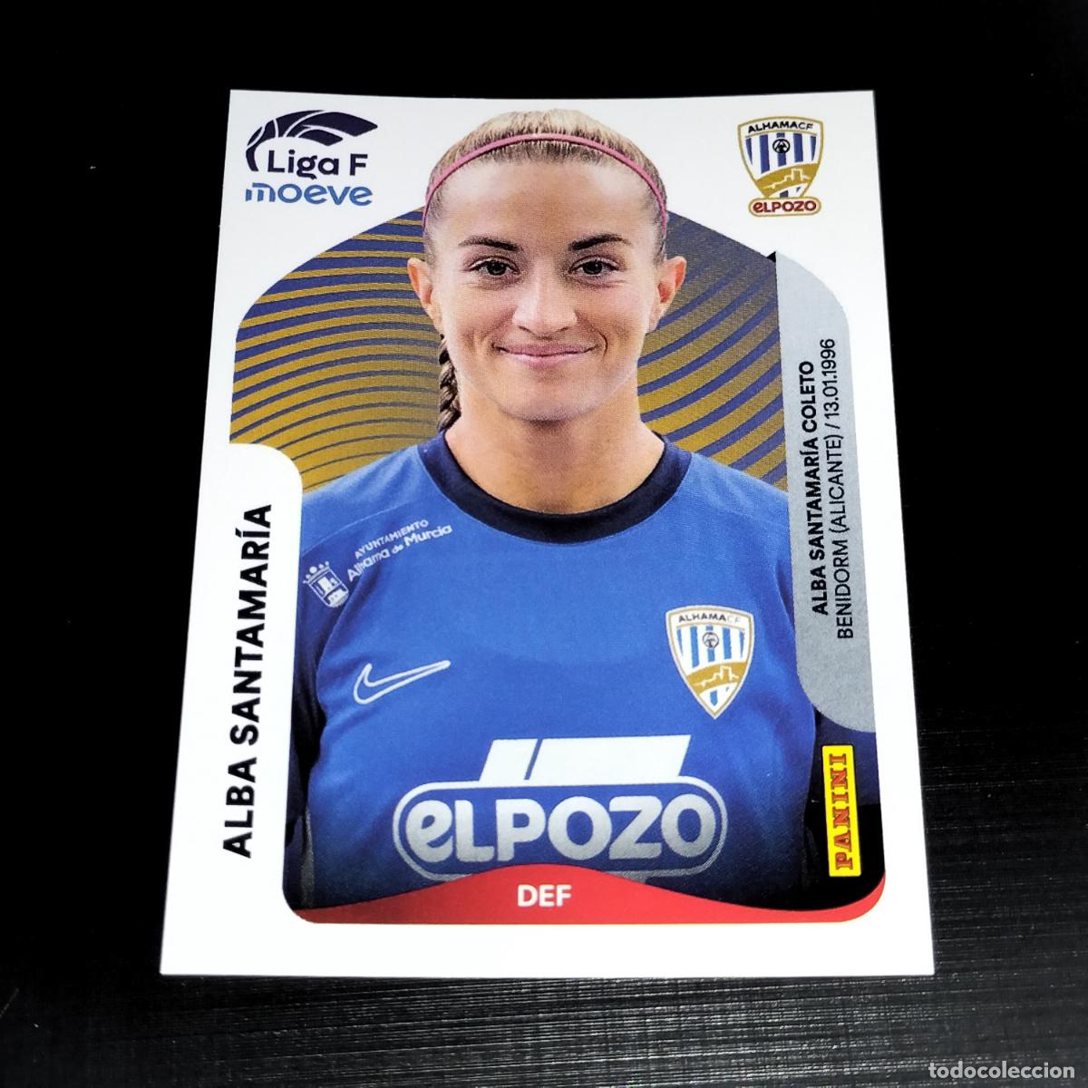 Cromos de f&uacute;tbol: 7 ALBA SANTAMARIA ALHAMA CF EL POZO CROMOS LIGA F MOEVE FEMENINA PANINI 2025 2026 25 26