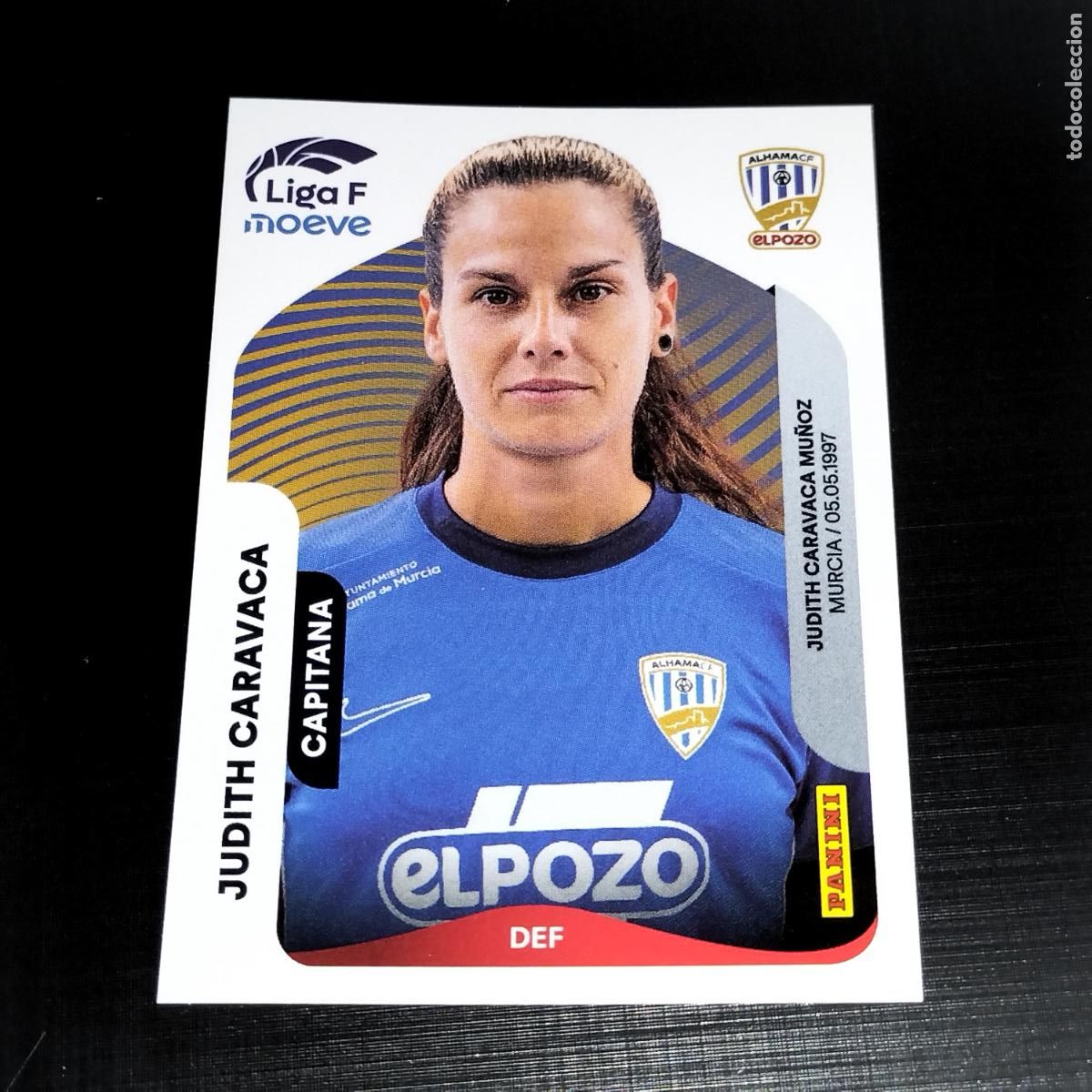 Cromos de f&uacute;tbol: 8 A JUDITH CARAVACA ALHAMA CF EL POZO CROMOS LIGA F MOEVE FEMENINA PANINI 2025 2026 25 26