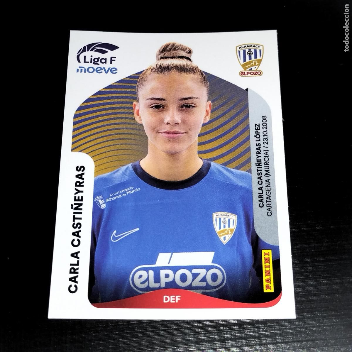 Cromos de f&uacute;tbol: 8 B CARLA CASTI&Ntilde;EYRAS ALHAMA CF EL POZO CROMOS LIGA F MOEVE FEMENINA PANINI 2025 2026 25 26