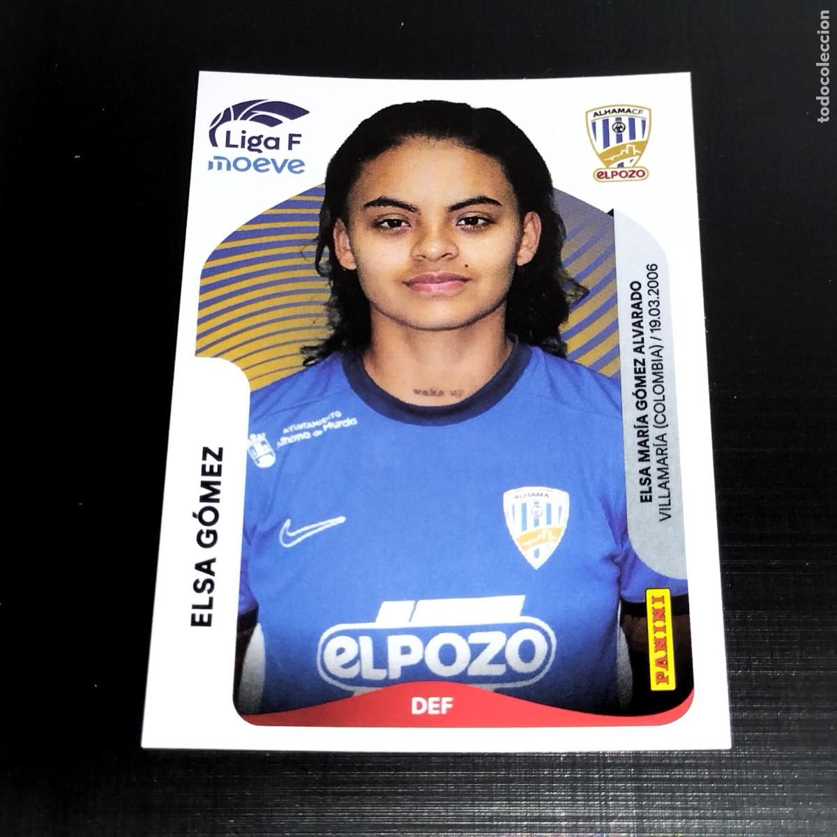 Cromos de f&uacute;tbol: 11 ELSA GOMEZ ALHAMA CF EL POZO CROMOS LIGA F MOEVE FEMENINA PANINI 2025 2026 25 26