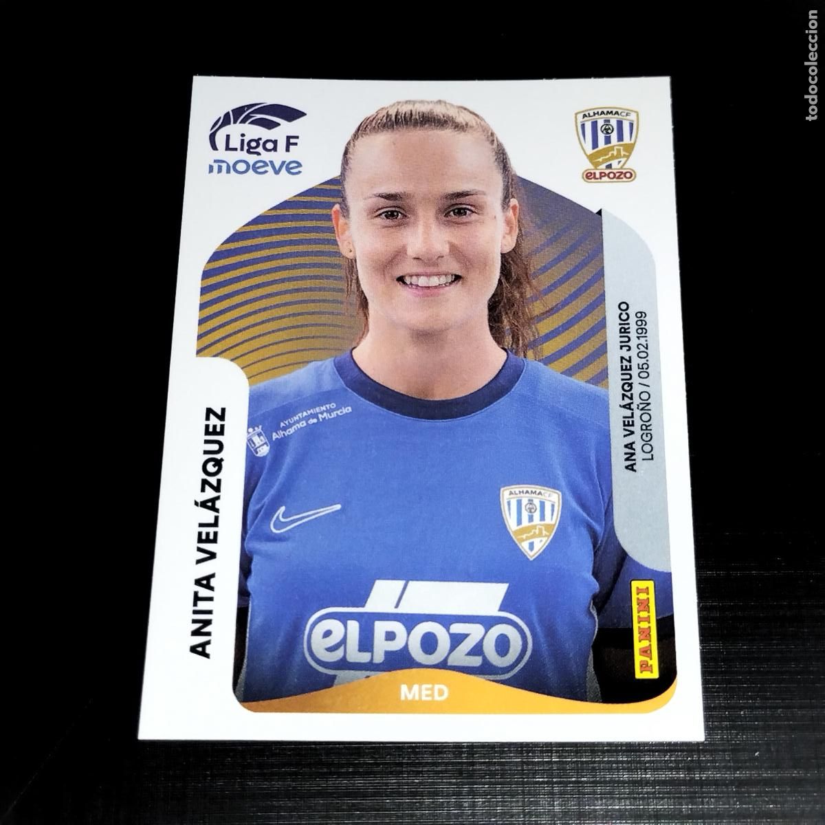 Cromos de f&uacute;tbol: 15 ANITA VELAZQUEZ ALHAMA CF EL POZO CROMOS LIGA F MOEVE FEMENINA PANINI 2025 2026 25 26