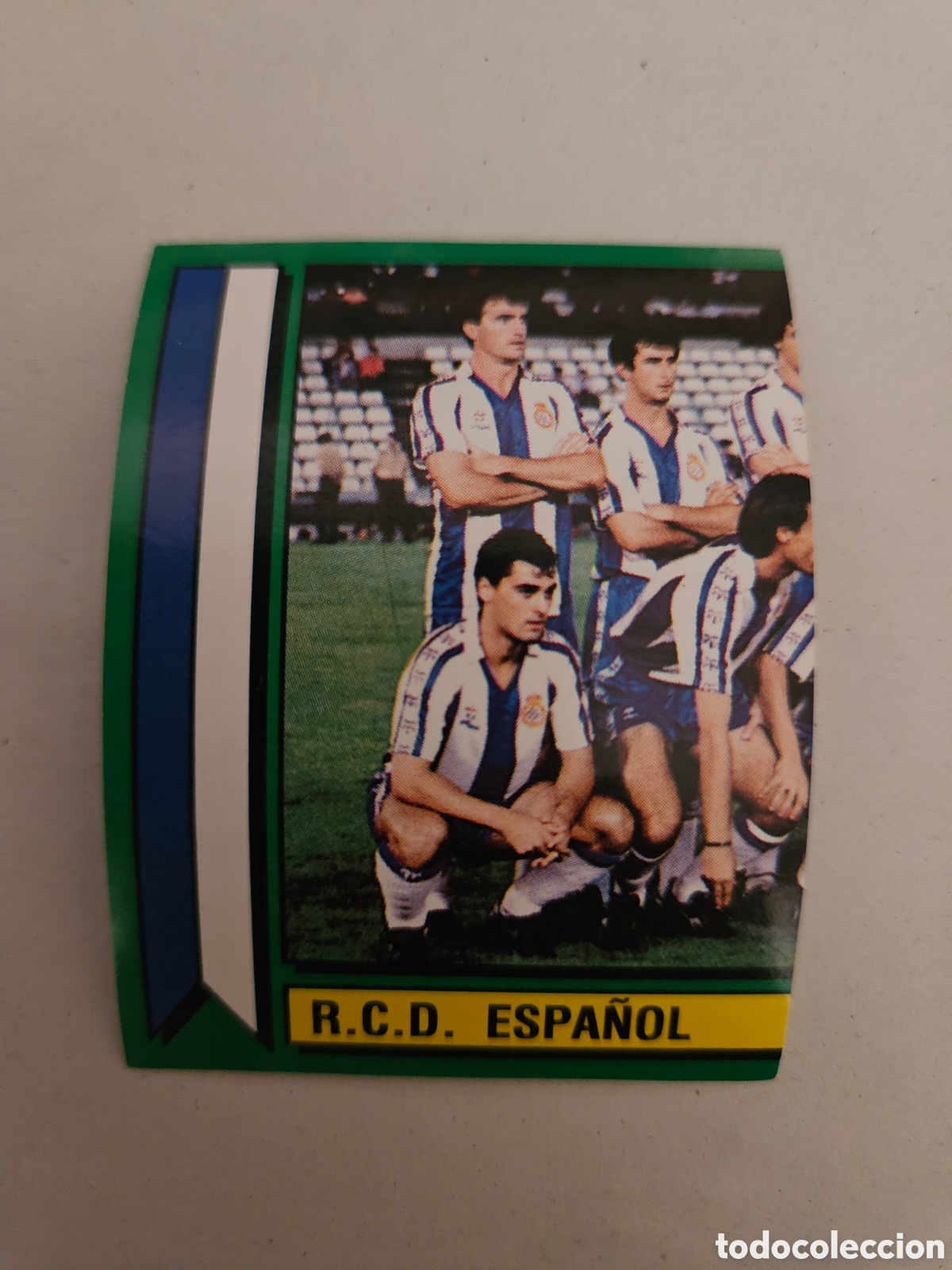 Cromos de f&uacute;tbol: 386 Alineaci&oacute;n RCD Espa&ntilde;ol Panini Futbol 89 90 Liga 1989 1990 sin pegar nunca pegado