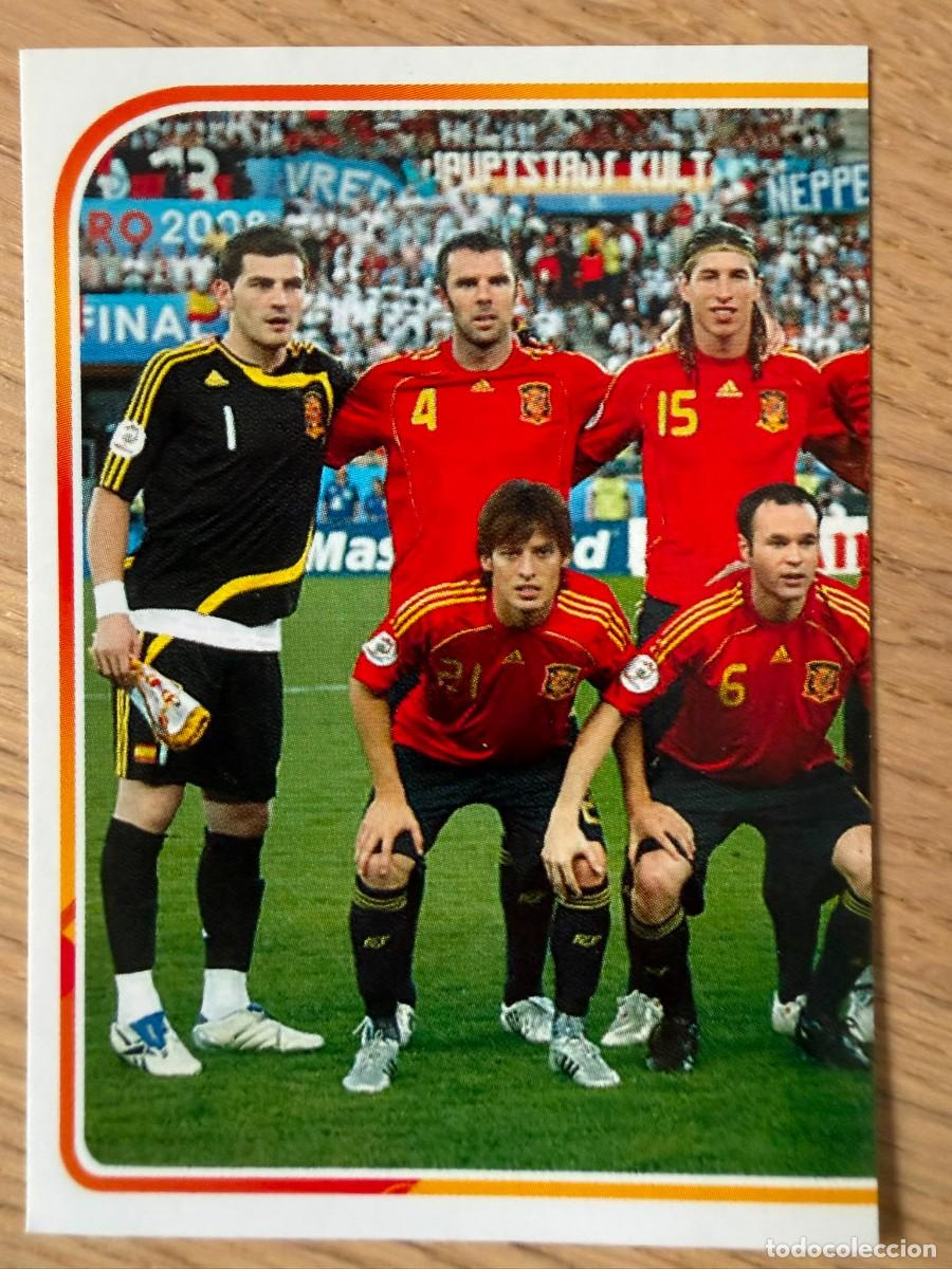 Cromos de f&uacute;tbol: 3 PLATILLA 08 2008 ALBUM DE LA SELECCION CARREFOUR ESPA&Ntilde;A EURO 2020 20 STICKER SIN PEGAR PANINI