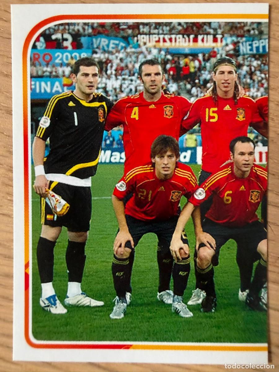 Cromos de f&uacute;tbol: 3 PLATILLA 08 2008 ALBUM DE LA SELECCION CARREFOUR ESPA&Ntilde;A EURO 2020 20 STICKER SIN PEGAR PANINI