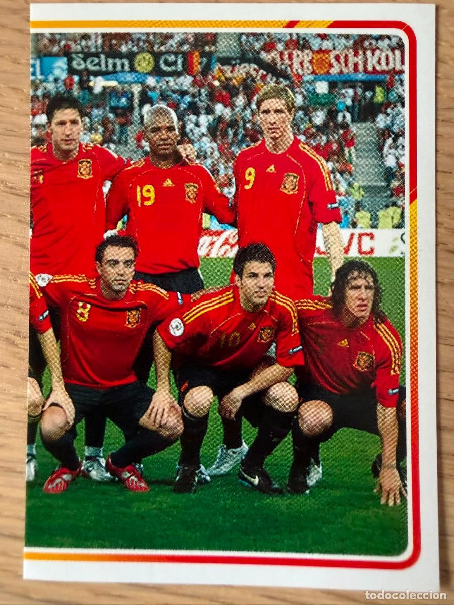 Cromos de f&uacute;tbol: 4 PLATILLA 08 2008 ALBUM DE LA SELECCION CARREFOUR ESPA&Ntilde;A EURO 2020 20 STICKER SIN PEGAR PANINI