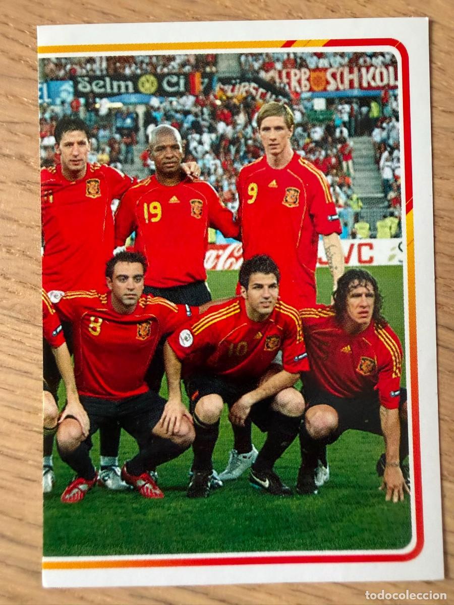 Cromos de f&uacute;tbol: 4 PLATILLA 08 2008 ALBUM DE LA SELECCION CARREFOUR ESPA&Ntilde;A EURO 2020 20 STICKER SIN PEGAR PANINI