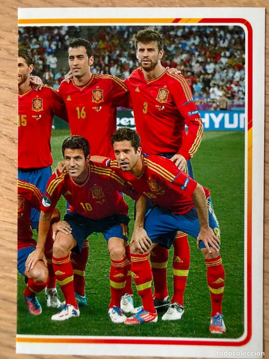 Cromos de f&uacute;tbol: 6 PLATILLA 10 2010 ALBUM DE LA SELECCION CARREFOUR ESPA&Ntilde;A EURO 2020 20 STICKER SIN PEGAR PANINI